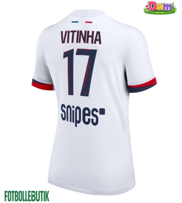 Paris Saint-Germain Vitinha #17 Bortatröja Kvinnor 2025-26 Kortärmad